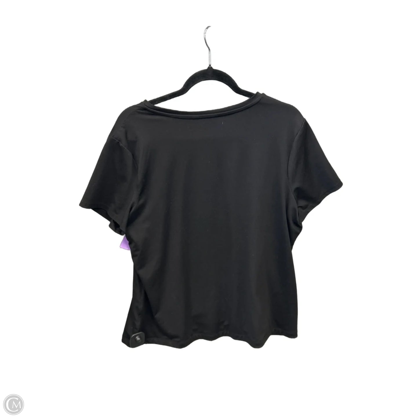 Top Short Sleeve By Time And Tru In Black, Size: 2x
