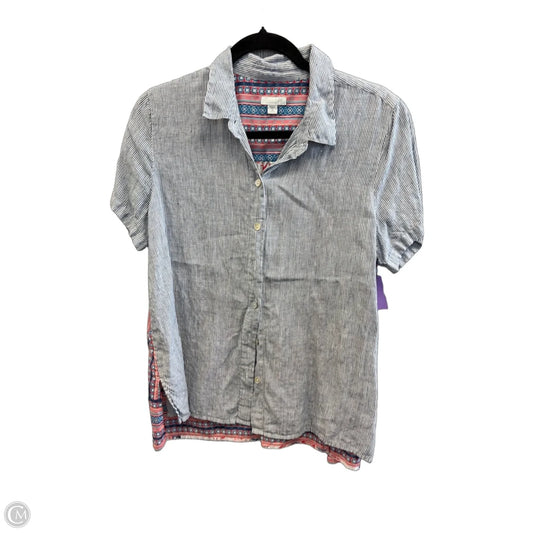 Top Short Sleeve By J. Jill In Blue, Size: Mp