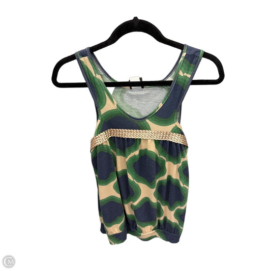 Top Sleeveless By Clothes Mentor In Blue & Green, Size: M