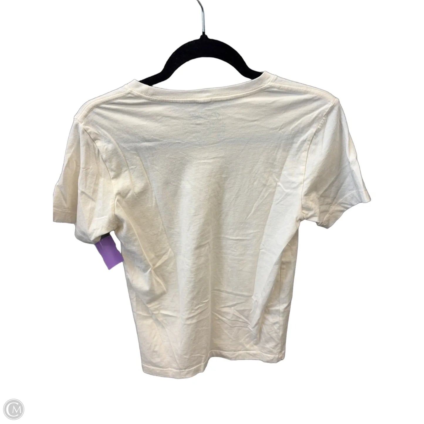 Top Short Sleeve By Cmc In Cream, Size: Xs