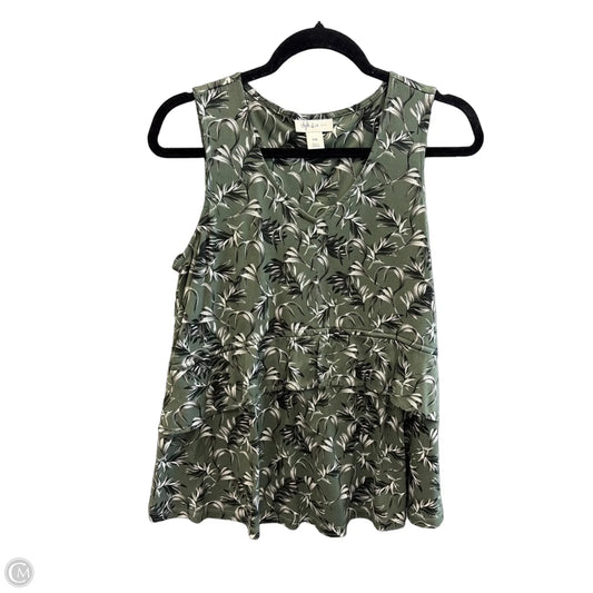 Top Sleeveless By Style And Company In Green, Size: Mp