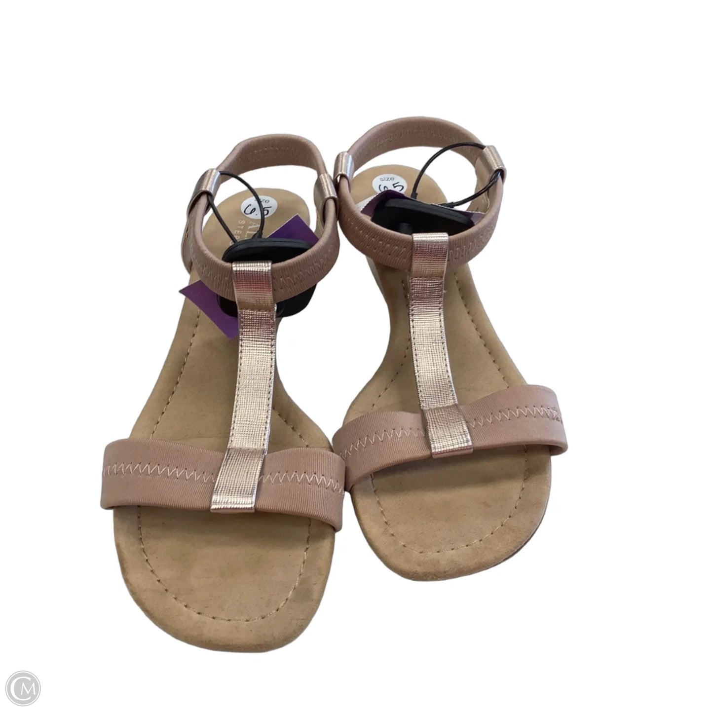 Sandals Heels Wedge By Alfani In Rose Gold, Size: 6.5