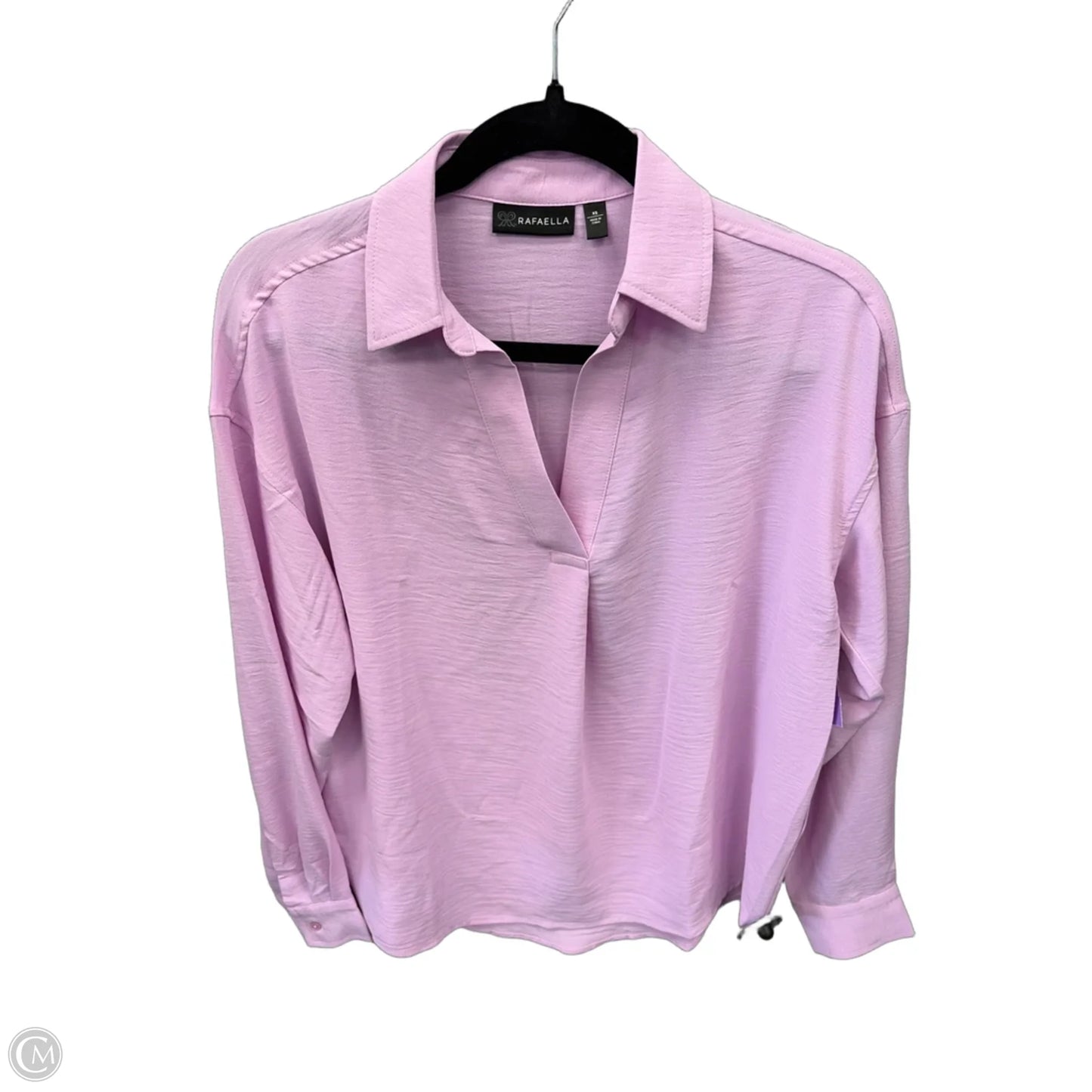 Blouse Long Sleeve By Rafaella In Purple, Size: Xs