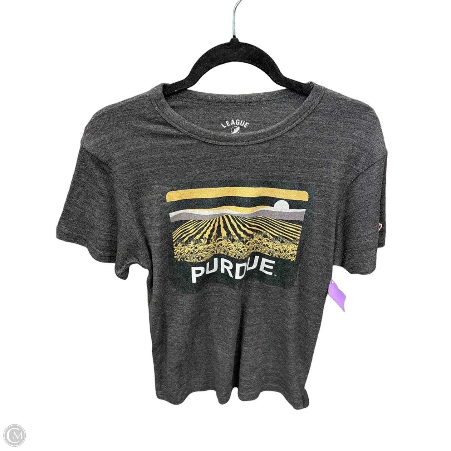 Top Short Sleeve By Cme In Grey, Size: S