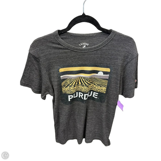 Top Short Sleeve By Cme In Grey, Size: S