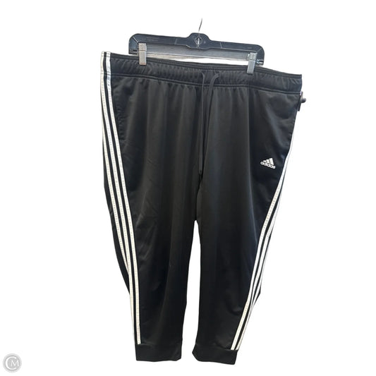 Athletic Pants By Adidas In Black, Size: 3x