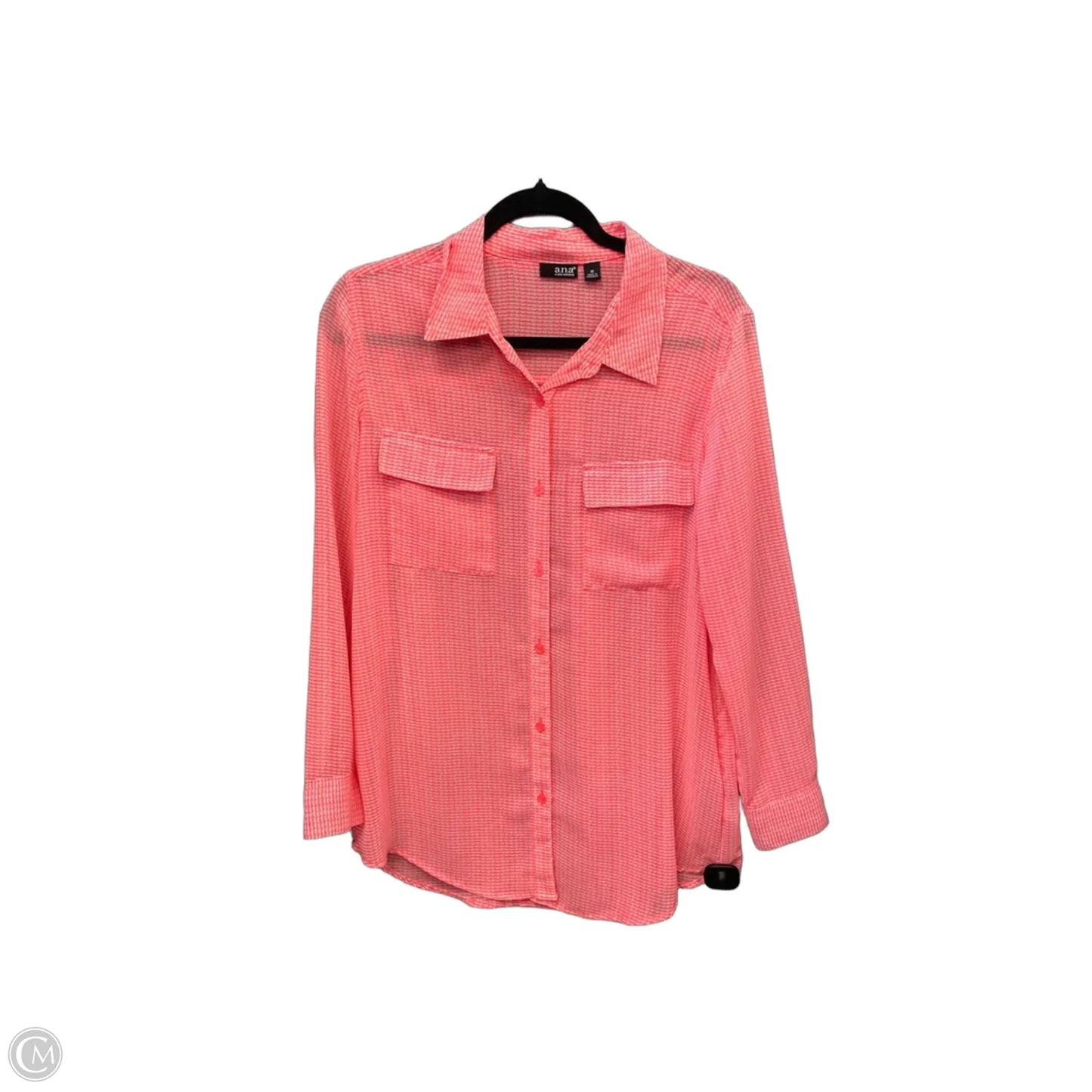 Top Long Sleeve By Ana In Orange, Size: M