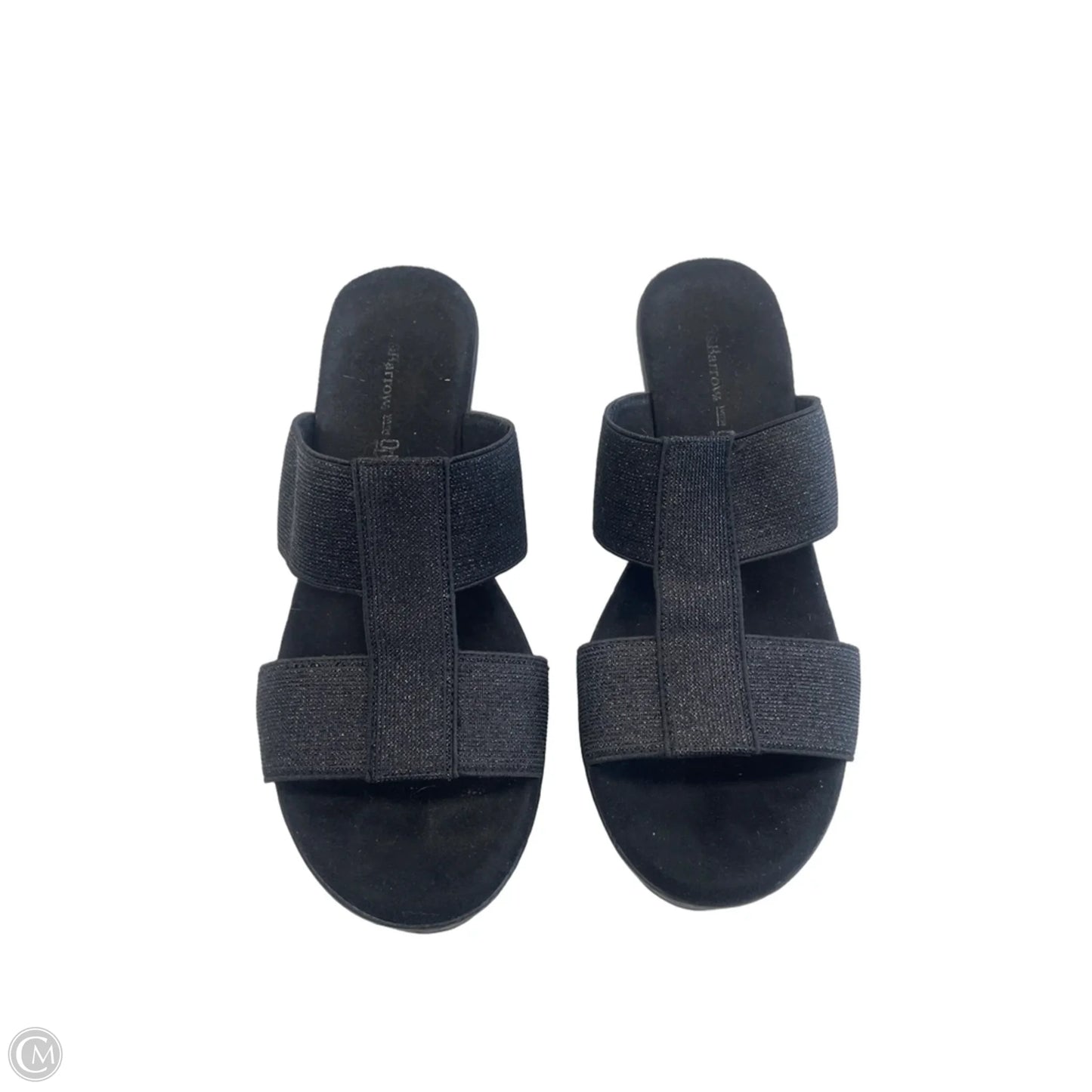 Sandals Heels Wedge By Croft And Barrow In Black, Size: 8.5