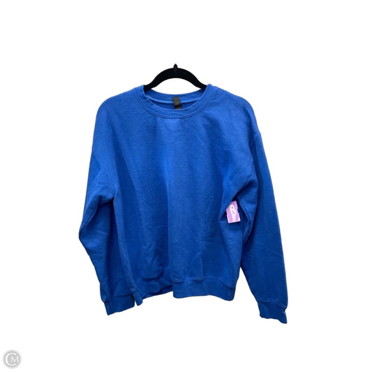 Sweatshirt Crewneck By Gildan In Blue, Size: M