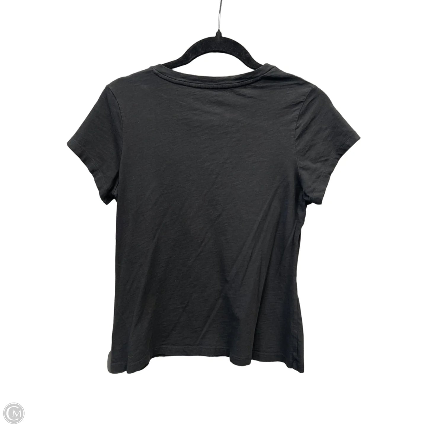 Top Short Sleeve Basic By Max Studio In Black, Size: M