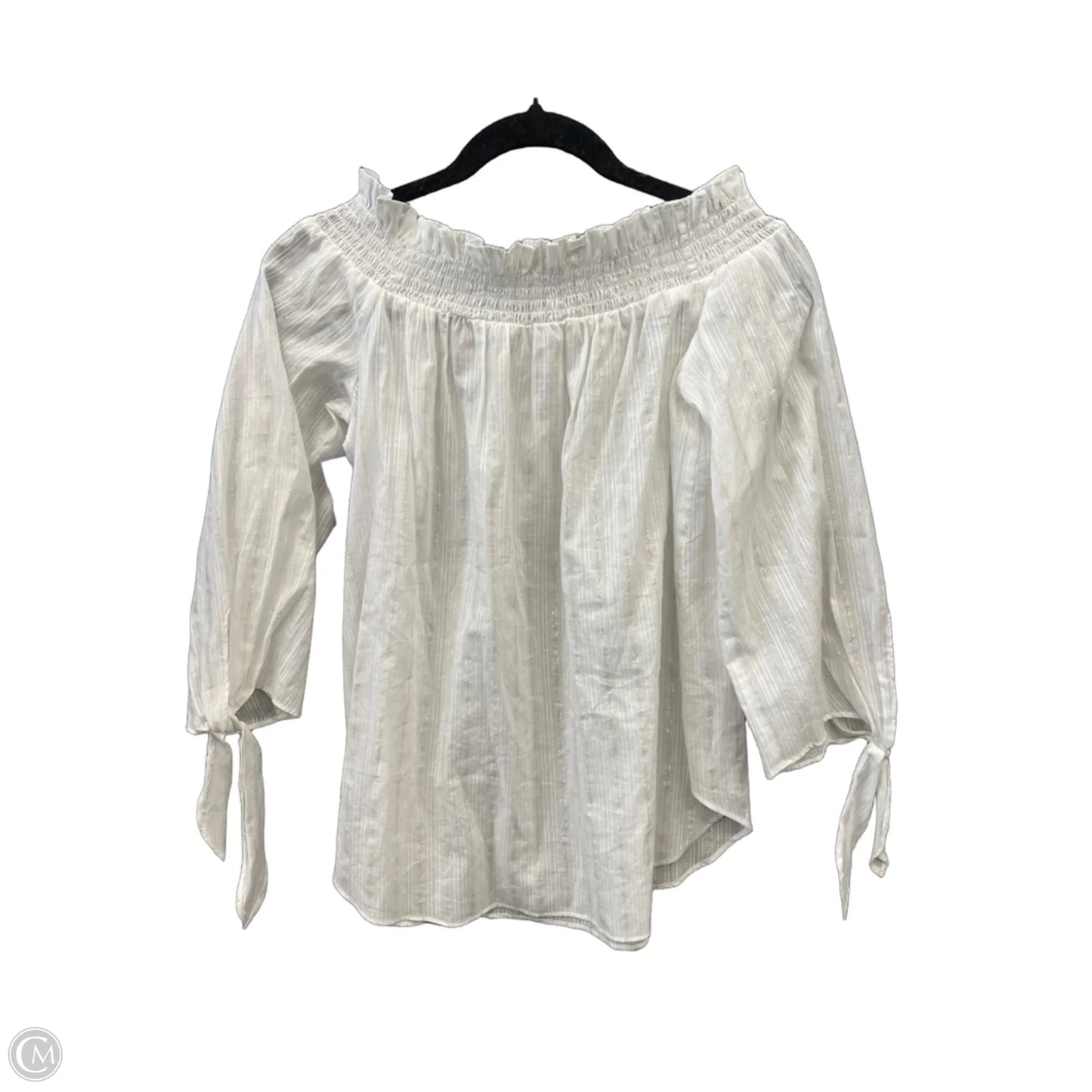 Top 3/4 Sleeve By Michael By Michael Kors In White, Size: M