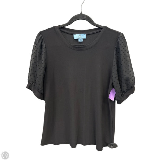 Top Short Sleeve By Cece In Black, Size: M