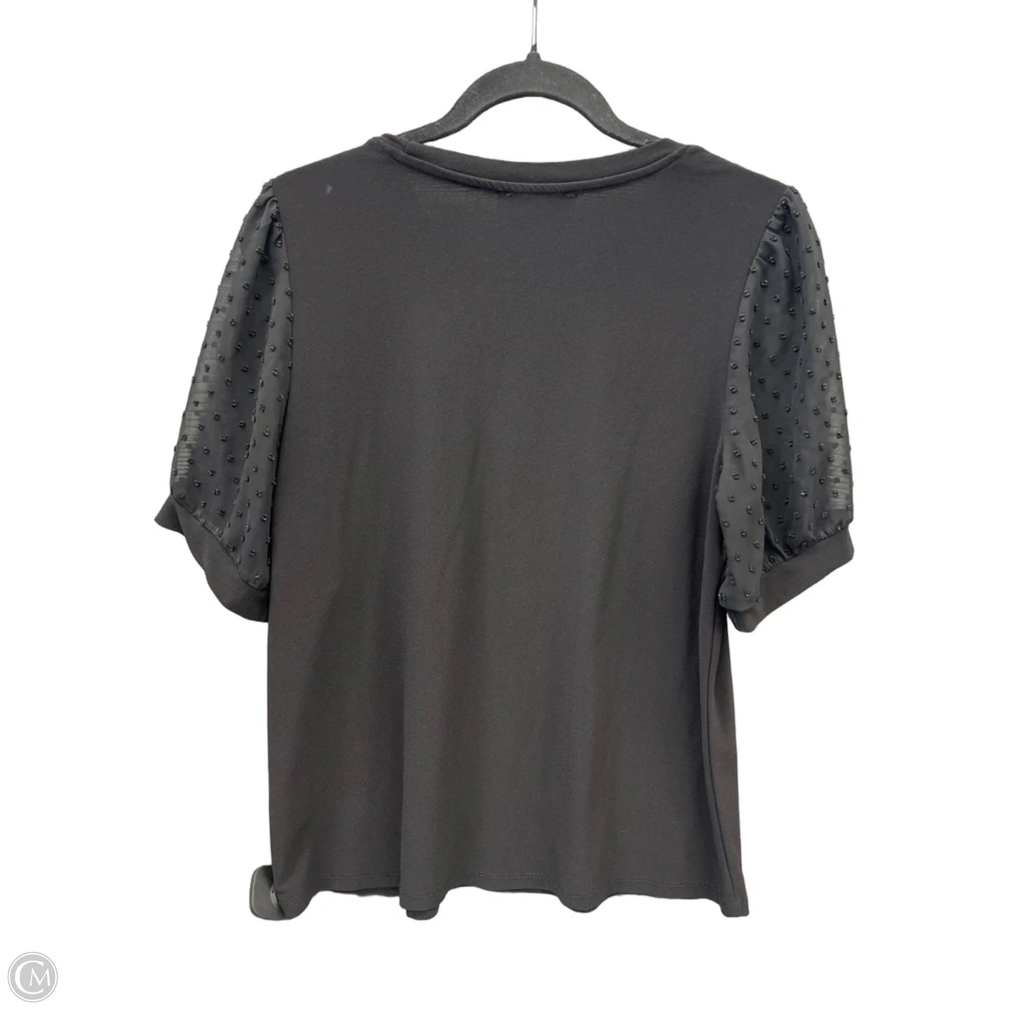 Top Short Sleeve By Cece In Black, Size: M