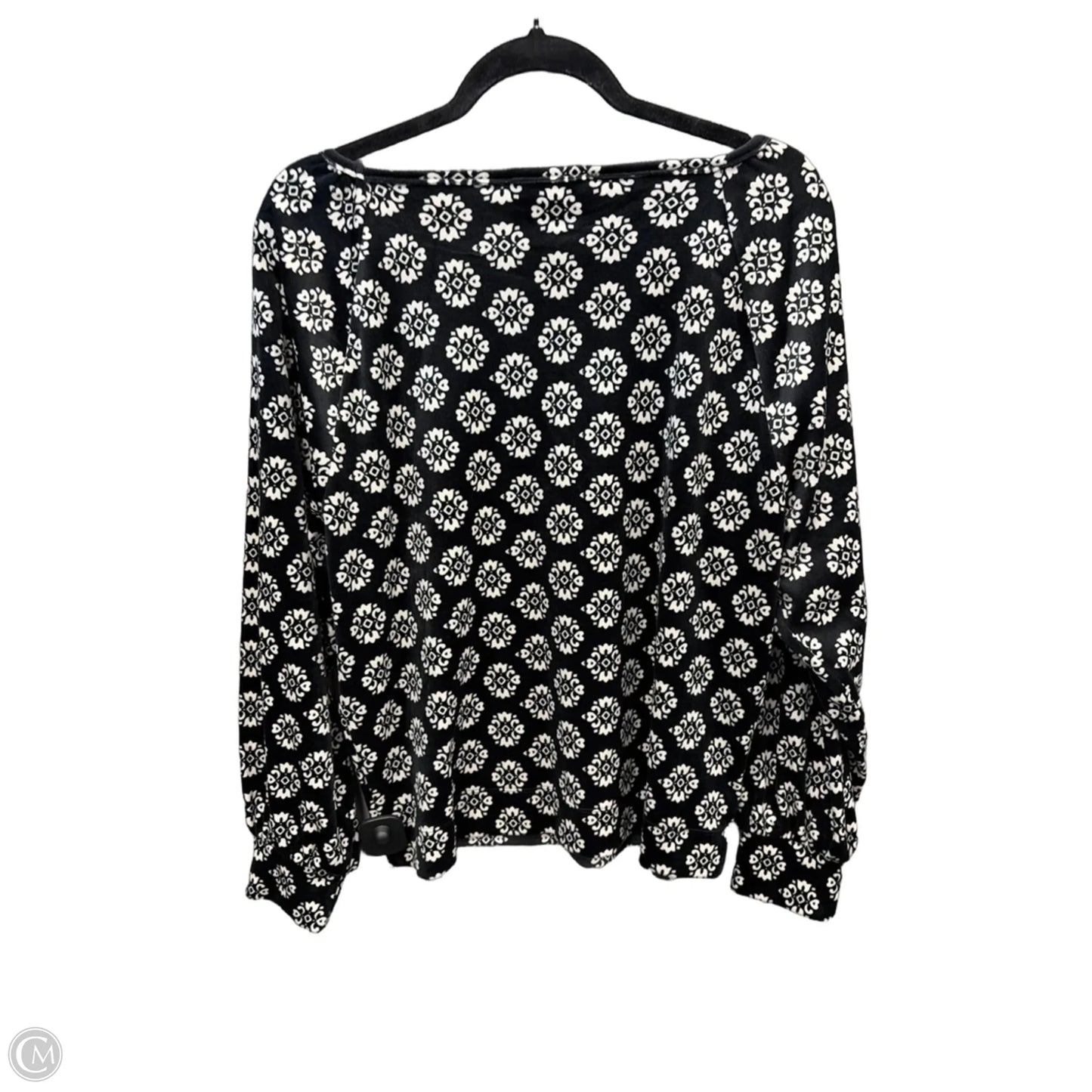 Top Long Sleeve By Loft In Black, Size: L