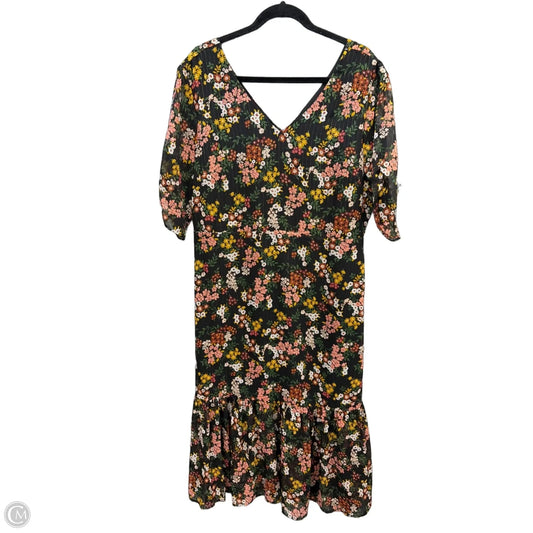 Dress Casual Maxi By Ann Taylor In Black, Size: L