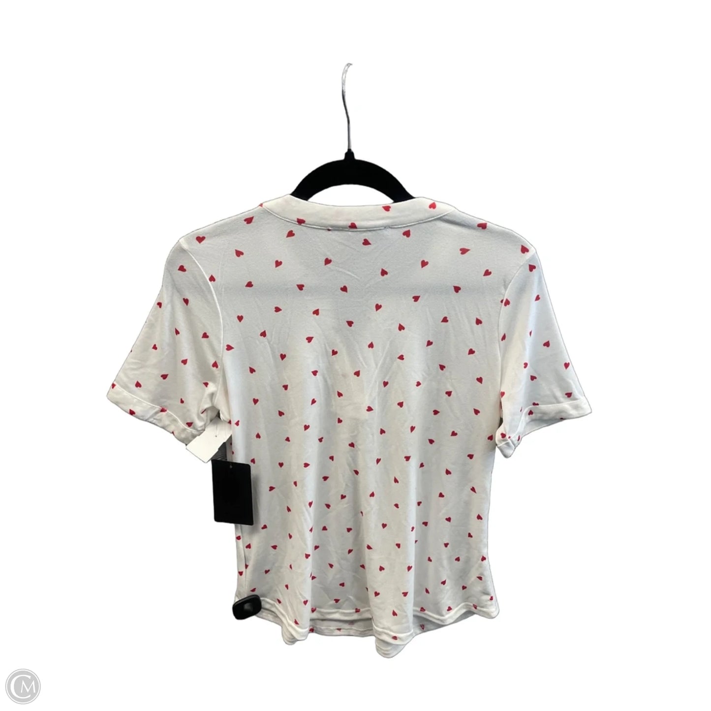 Top Short Sleeve By Clothes Mentor In White, Size: S