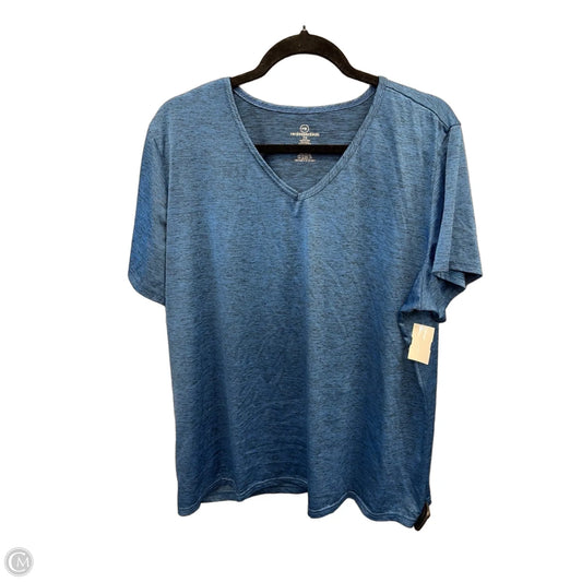 Athletic Top Short Sleeve By Clothes Mentor In Blue, Size: 2x