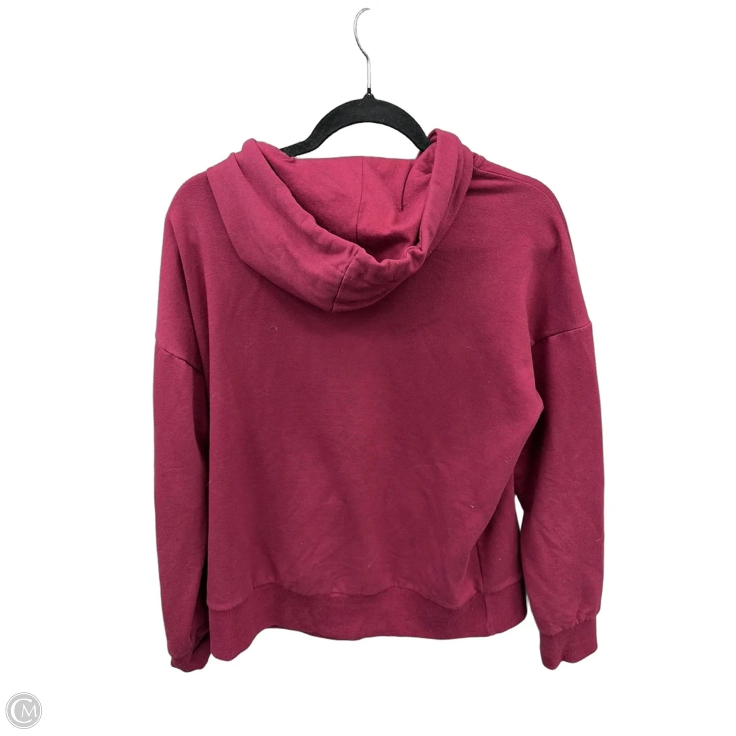 Sweatshirt Hoodie By Time And Tru In Maroon, Size: L