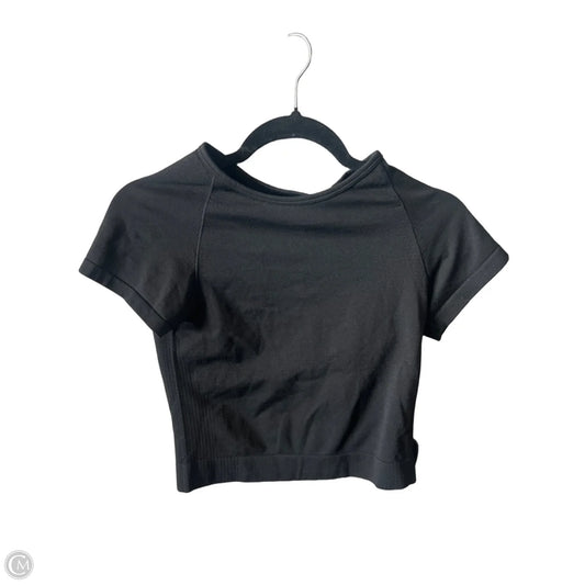 Athletic Top Short Sleeve By Pink In Black, Size: M