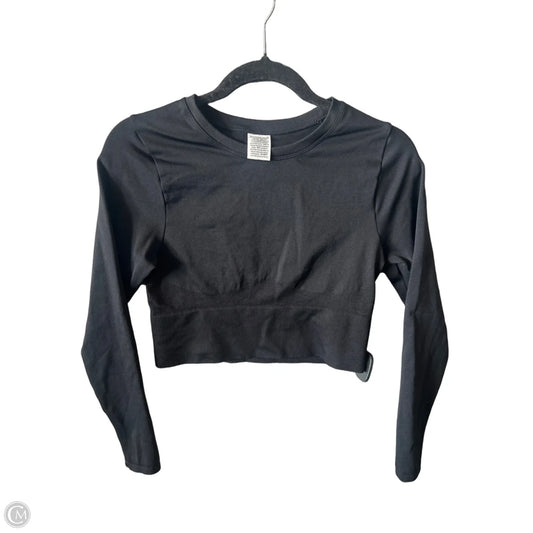 Athletic Top Long Sleeve Crewneck By Pink In Black, Size: M