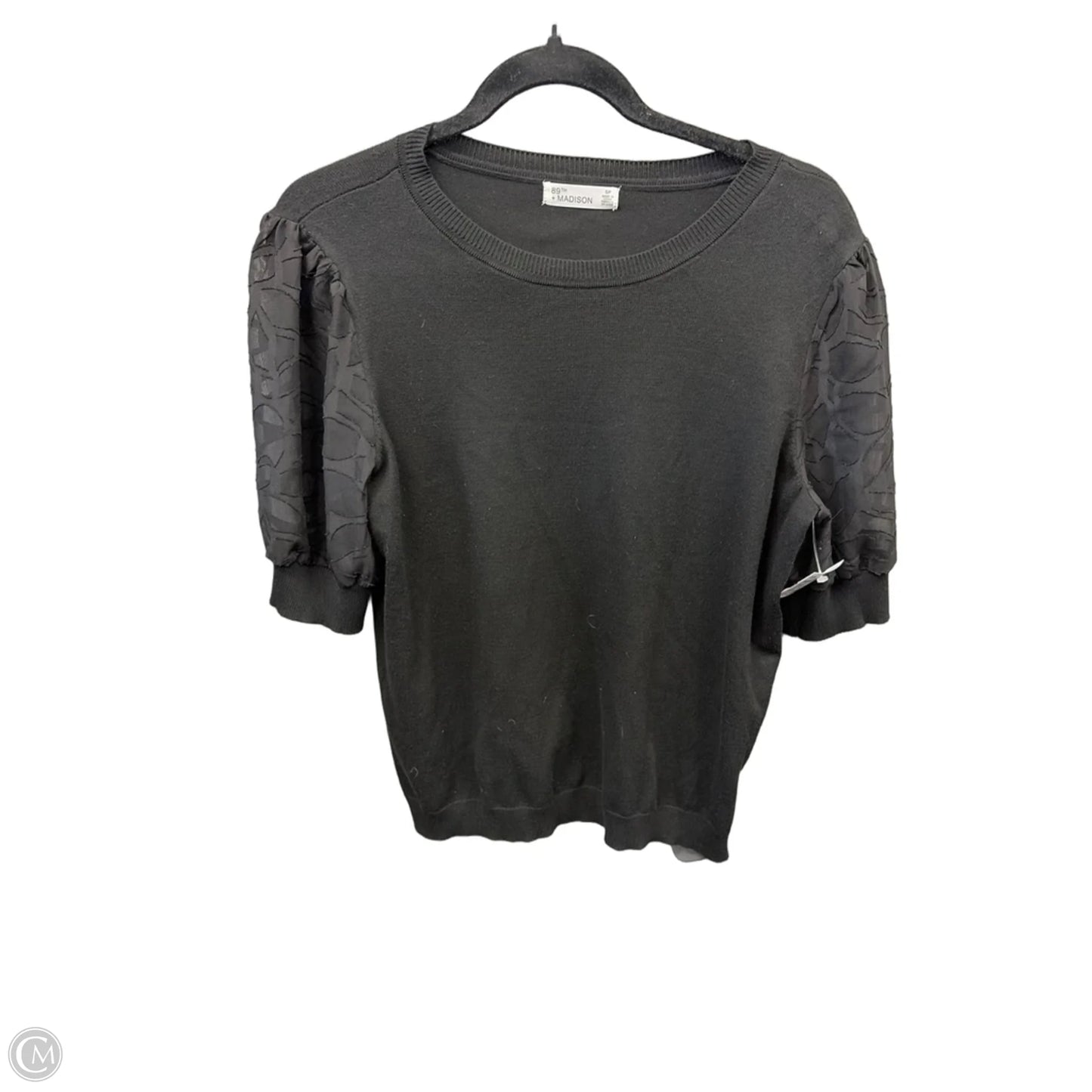 Top Short Sleeve By 89th And Madison In Black, Size: S