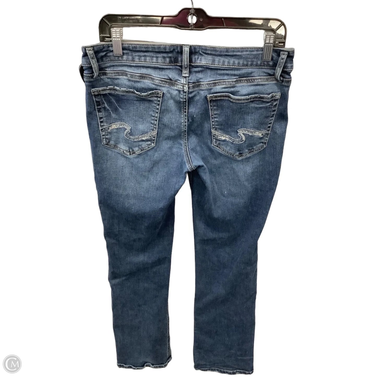 Jeans Boot Cut By Silver In Blue Denim, Size: 10