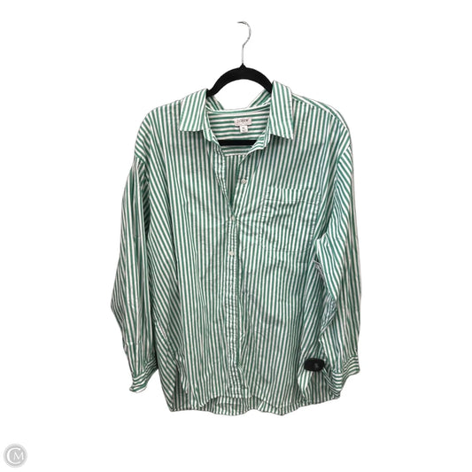 Top Long Sleeve By J. Crew In Green, Size: Xl