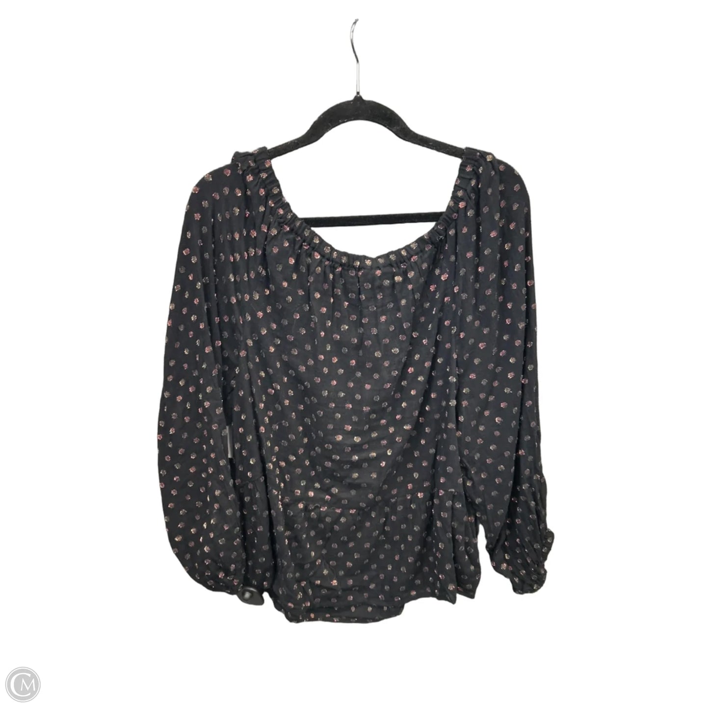 Top Long Sleeve By Loft In Black, Size: Xl