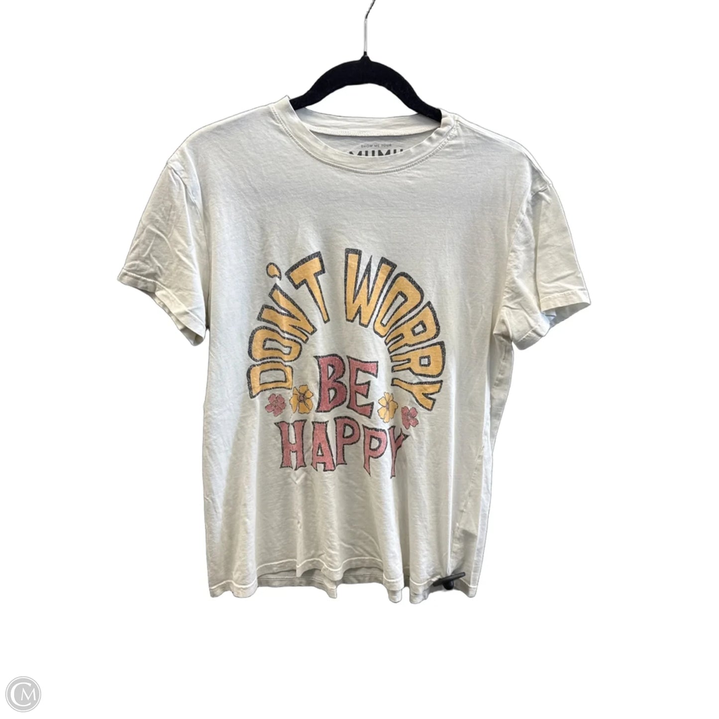 Top Short Sleeve By Show Me Your Mumu In White, Size: S