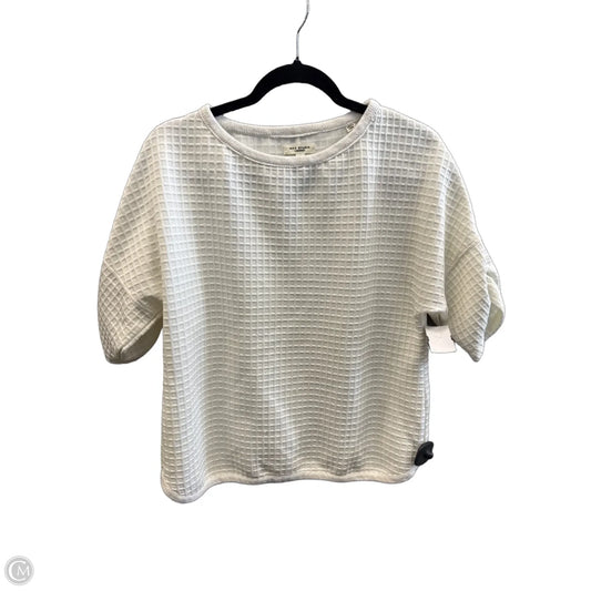 Top Short Sleeve By Max Studio In White, Size: S