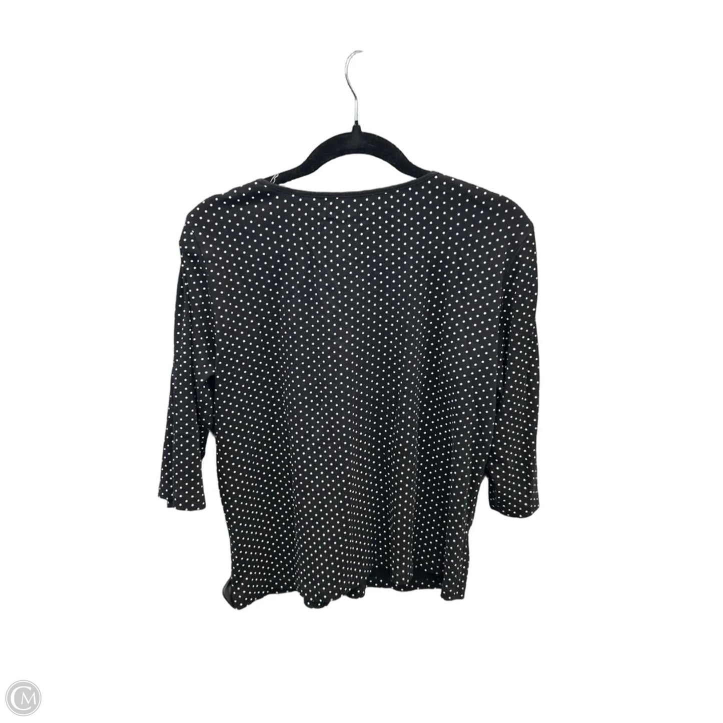 Top Long Sleeve By Christopher And Banks In Black, Size: L