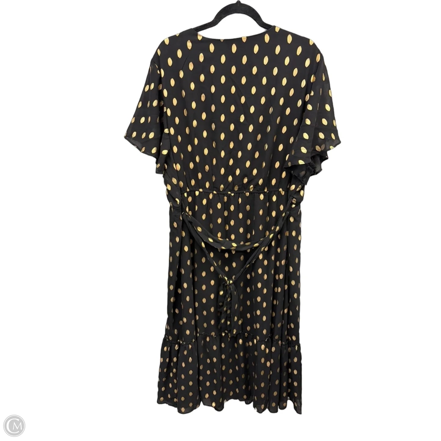 Dress Party Long By Clothes Mentor In Black, Size: 3x