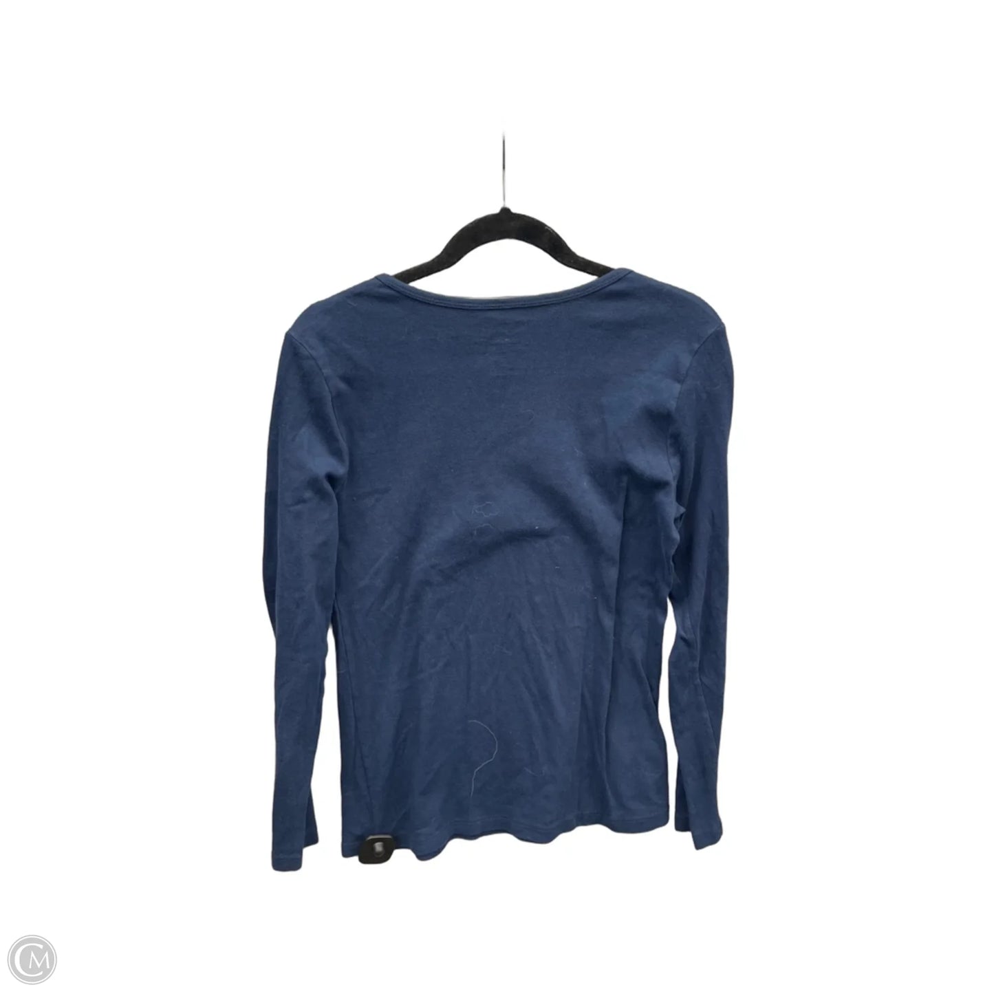 Top Long Sleeve Basic By Time And Tru In Navy, Size: L
