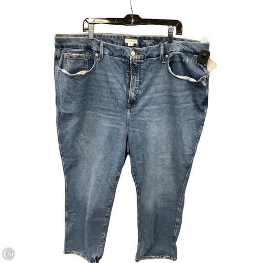 Jeans Straight By Good American In Blue Denim, Size: 26