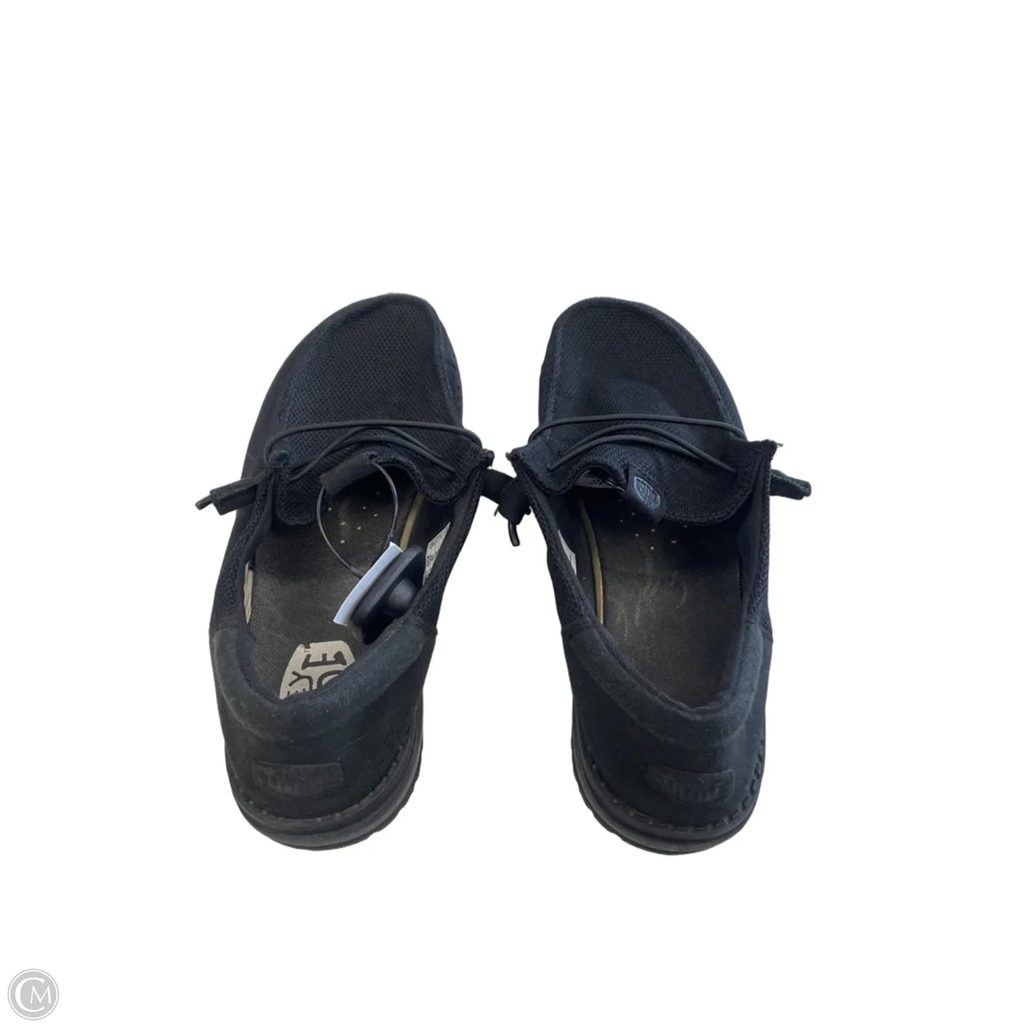 Shoes Sneakers By Hey Dude In Black, Size: 9