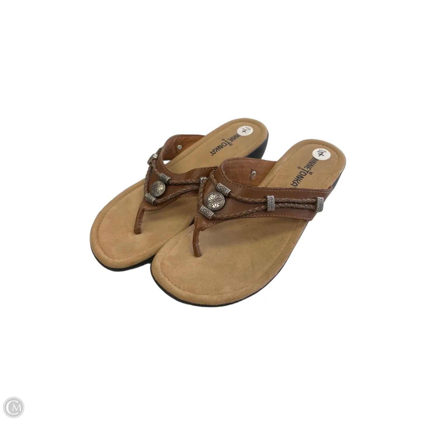 Sandals Flats By Minnetonka In Brown, Size: 7