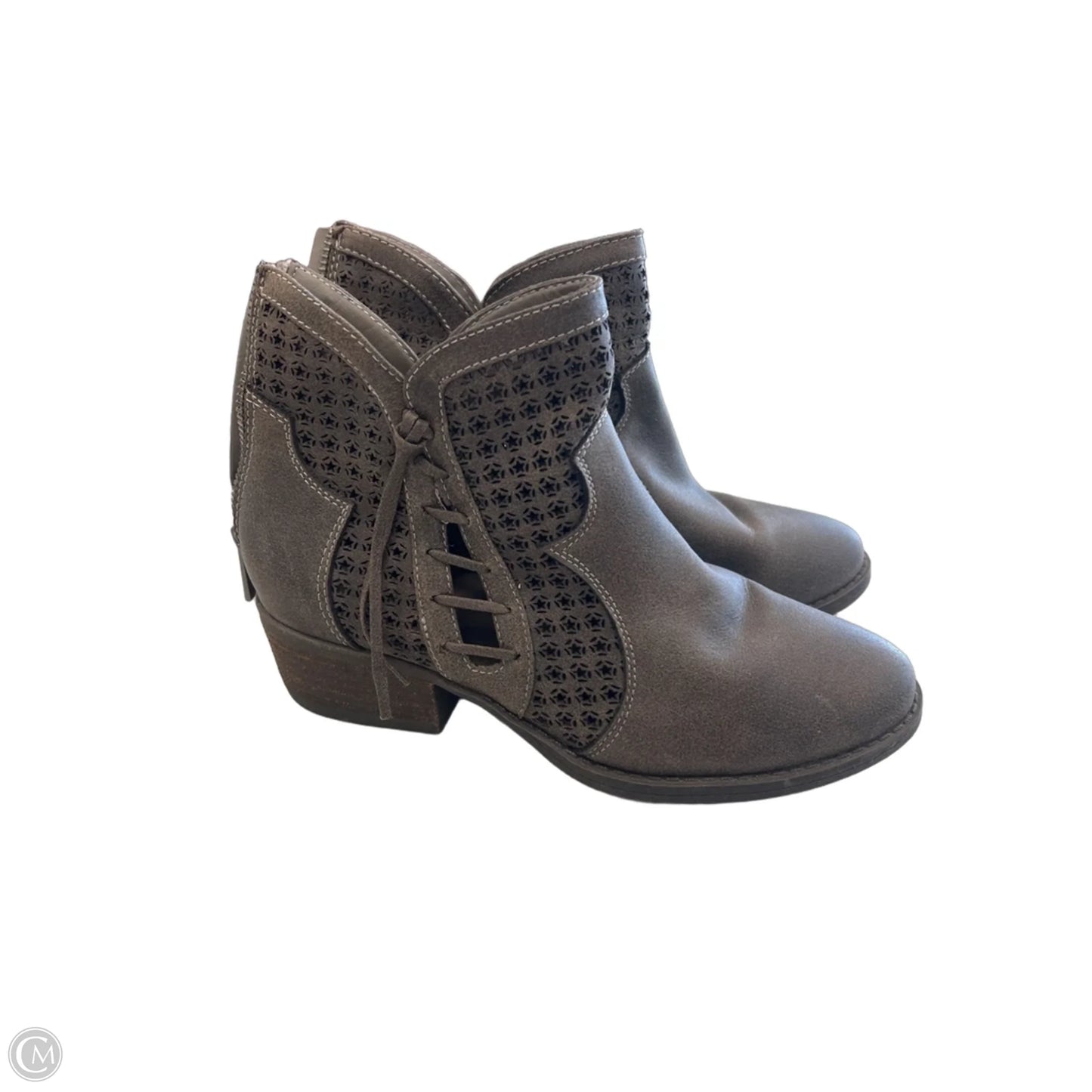 Boots Ankle Flats By Very G In Brown, Size: 8