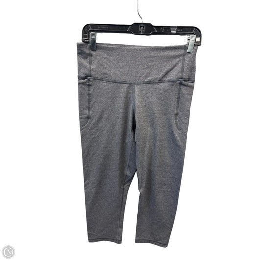 Athletic Leggings Capris By Under Armour In Grey, Size: M