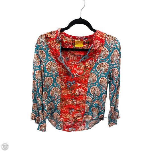 Top Long Sleeve By Clothes Mentor In Multi-colored, Size: S