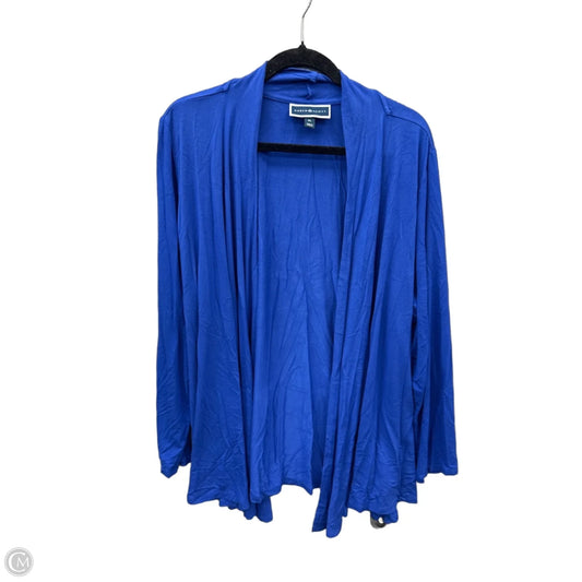 Cardigan By Karen Scott In Blue, Size: Xl