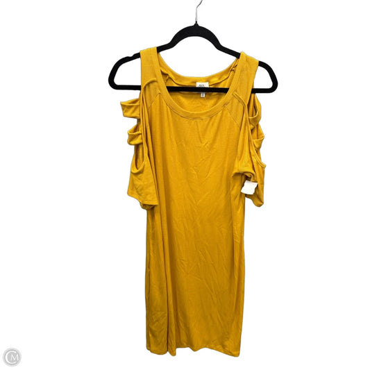 Dress Casual Short By Ava James In Yellow, Size: Xl