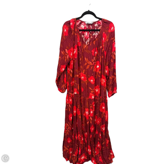 Dress Casual Maxi By Sonoma In Red, Size: Xxl