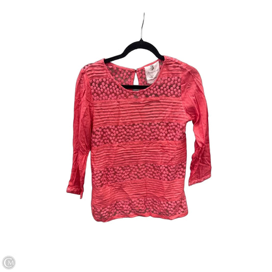 Top Long Sleeve By Clothes Mentor In Pink, Size: S