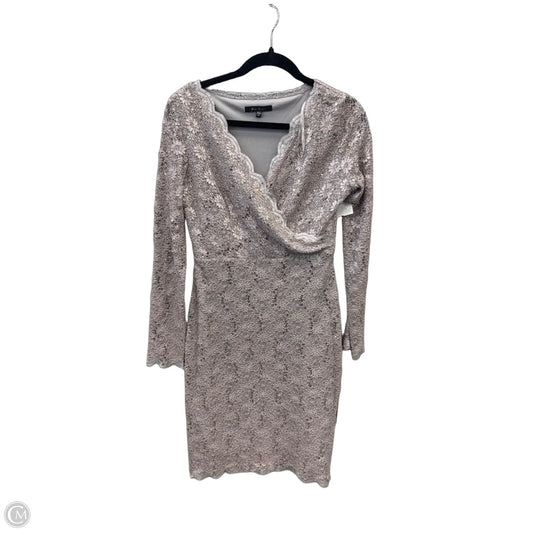 Dress Party Midi By Clothes Mentor In Rose Gold, Size: S