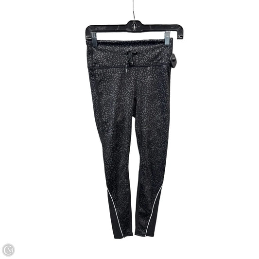 Athletic Leggings By Fabletics In Black & Grey, Size: S