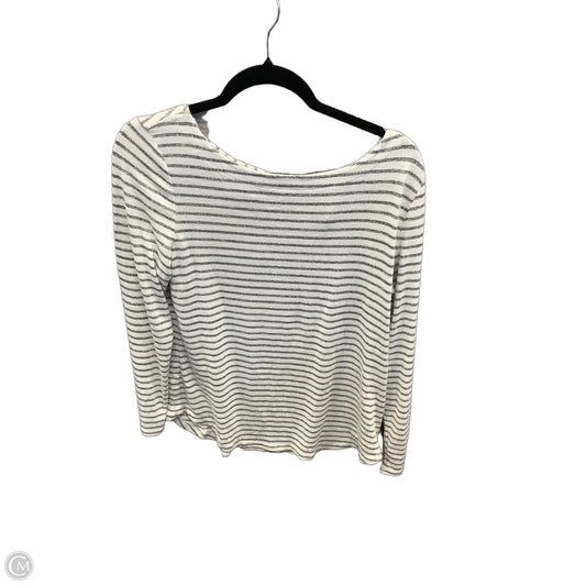 Top Long Sleeve By Banana Republic In White, Size: M