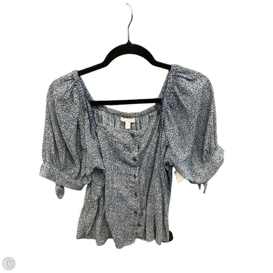 Top Short Sleeve By Lc Lauren Conrad In Blue, Size: M