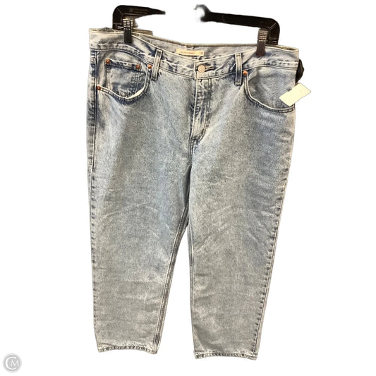 Jeans Boyfriend By Levis In Blue Denim, Size: 14