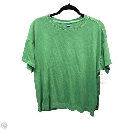 Top Short Sleeve By Old Navy In Green, Size: L