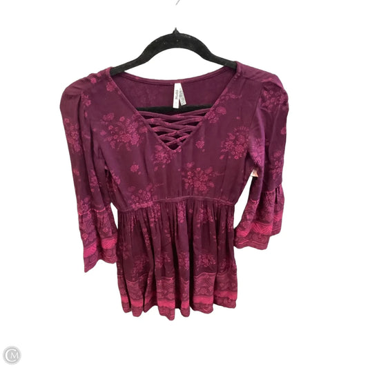 Dress Casual Short By Mudd In Maroon, Size: Xs